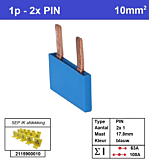 SEP P01002B00 Kam 1f PIN 2p 17,8mm blauw