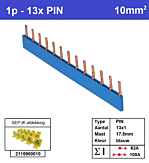 SEP P01013B00 Kam 1f PIN 13p 17,8mm blauw