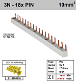 SEP P04018G50 Kam 3f+n PIN 18p, 17,8mm
