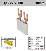 SEP F01002G06 Kam 1f VORK 2p 17,8mm