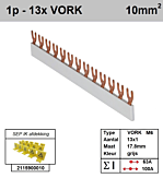 SEP F01013G06 Kam 1f VORK 13p 17,8mm