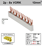 SEP F02008G06 Kam 2f VORK 8p 17,8mm M6
