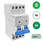 SEP INS36-4B06 inst. 4p B6 6kA (36mm)