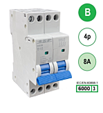 SEP INS36-4B08 inst. 4p B8 6kA (36mm)