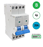 SEP INS36-4B20 inst. 4p B20 6kA (36mm)