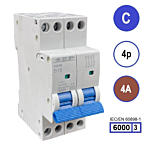 SEP INS36-4C04 inst. 4p C4 6kA (36mm)