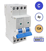 SEP INS36-4C13 inst. 4p C13 6kA (36mm)