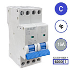 SEP INS36-4C16 inst. 4p C16 6kA (36mm)