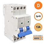 SEP INS36-3ND13 inst. 3p+n D13 6kA (36mm)