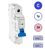 SEP INS1 inst.aut 1p - C - 2A - 10/15kA