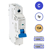 SEP INS1 inst.aut 1p - C - 13A - 10/15kA