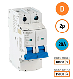 SEP INS1 inst.aut 2p - D - 20A - 10/15kA