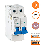 SEP INS1 inst.aut 2p - D - 32A - 10/15kA