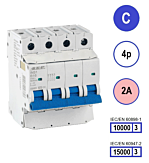 SEP INS1 inst.aut 4p - C - 2A - 10/15kA