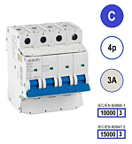 SEP INS1 inst.aut 4p - C - 3A - 10/15kA