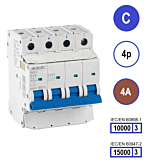 SEP INS1 inst.aut 4p - C - 4A - 10/15kA