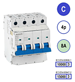 SEP INS1 inst.aut 4p - C - 8A - 10/15kA