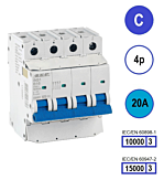 SEP INS1 inst.aut 4p - C - 20A - 10/15kA