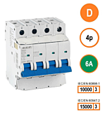 SEP INS1 inst.aut 4p - D - 6A - 10/15kA