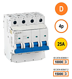 SEP INS1 inst.aut 4p - D - 25A - 10/15kA