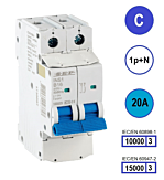 SEP INS1 inst.aut 1p+N - C - 20A - 10/15kA