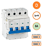 SEP INS1 inst.aut 3p+N - D - 8A - 10/15kA