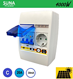 Flink Elektro BV SEP PV verdeler SUNA 4000W - ALA C20 30mA - 1xWCD
