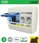 Flink Elektro BV SEP SUNA PV verd. Q-relais 3000W - ALA B16 30mA - 2xWCD