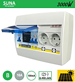 Flink Elektro BV SEP SUNA PV verd. Q-relais 3000W - ALA B16 100mA - 2xWCD