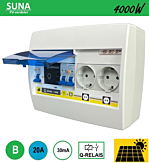 Flink Elektro BV SEP SUNA PV verd. Q-relais 4000W - ALA B20 30mA - 2xWCD