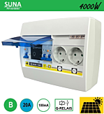 Flink Elektro BV SEP SUNA PV verd. Q-relais 4000W - ALA B20 100mA - 2xWCD