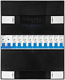 1F groepenkast 12M met 10 aardlekautomaat