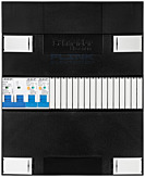 1F groepenkast 12M met 2 aardlekautomaat