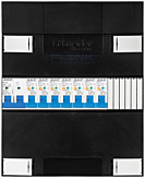 1F groepenkast 12M met 7 aardlekautomaat