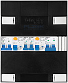 1F groepenkast 12M met 2 groepen+kook