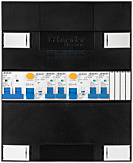 1F groepenkast 12M met 4 groepen
