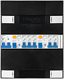 1F groepenkast 12M met 5 groepen