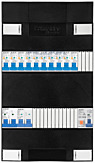 1F groepenkast 24M met 10 aardlekautomaat+AF+PV16-2P