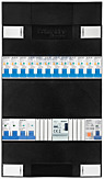 1F groepenkast 24M met 12 aardlekautomaat+AF+PV16-2P+BT