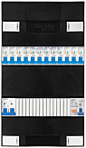 1F groepenkast 24M met 12 aardlekautomaat+PV16-2P