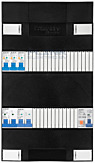 1F groepenkast 24M met 3 aardlekautomaat+AF+PV16-2P