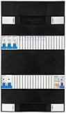 1F groepenkast 24M met 3 aardlekautomaat+PV20-2P