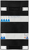 1F groepenkast 24M met 4 aardlekautomaat+PV20-2P