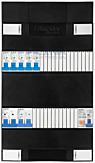 1F groepenkast 24M met 5 aardlekautomaat+AF+PV16-2P