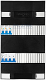 3F groepenkast 24M met 3 aardlekautomaat