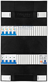 3F groepenkast 24M met 4 aardlekautomaat+PV20-2P