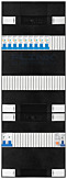 1F groepenkast 36M met 9 aardlekautomaat+PV20-2P