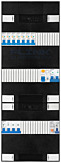 3F groepenkast 36M met 7 aardlekautomaat+kook+PV20-2P