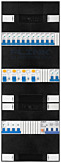 3F groepenkast 36M met 13 groepen+PV20-4P