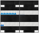 1F groepenkast 48M met 10 aardlekautomaat